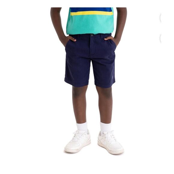U.S. Polo Assn Flat Front Navy Twill Hartford Short Boys Size 18 Shorts Pockets - Picture 3 of 8